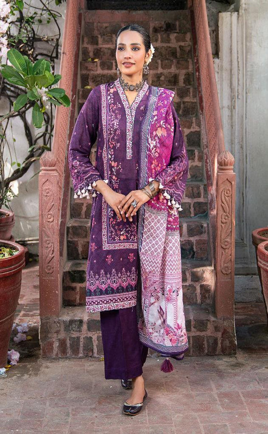 3Pcs Women's Unstitched Printed Suit